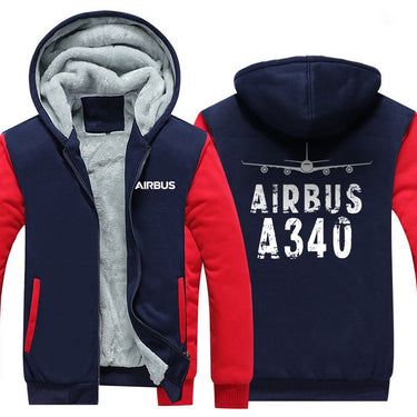 AIRBUS A340 DESIGNED ZIPPER SWEATERS THE AV8R
